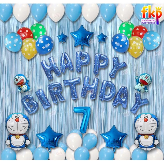 

Terlaris Paket Dekorasi Ultah Doraemon Lengkap Balon Birthday Tema Doraemon SALE
