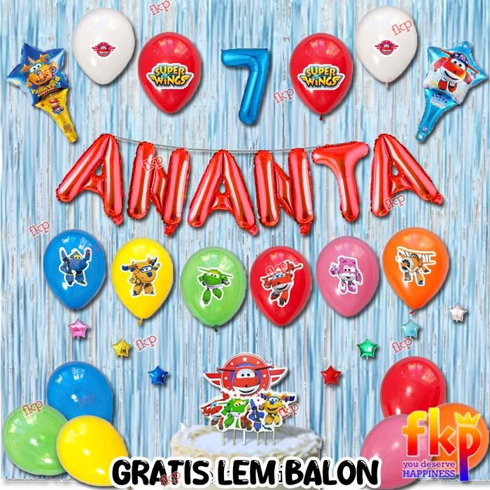 

Terlaris Paket Dekorasi Super Wings / Paket Dekor Balon Ulang Tahun Superwings SALE