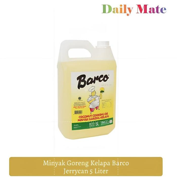 

New!!!! Barco Minyak Goreng Kelapa Jerrycan 5 Liter