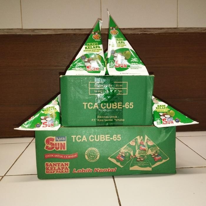 

Sun Kara Santan Kelapa Kerucut 65 ml TCA per karton isi 36 pcs