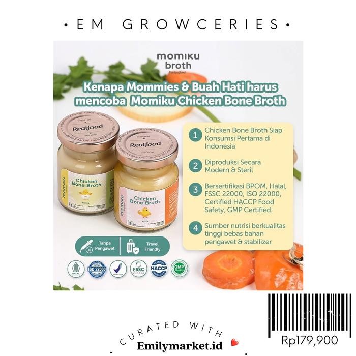 

Momiku Chicken Bone Broth by Realfood (pilih varian)