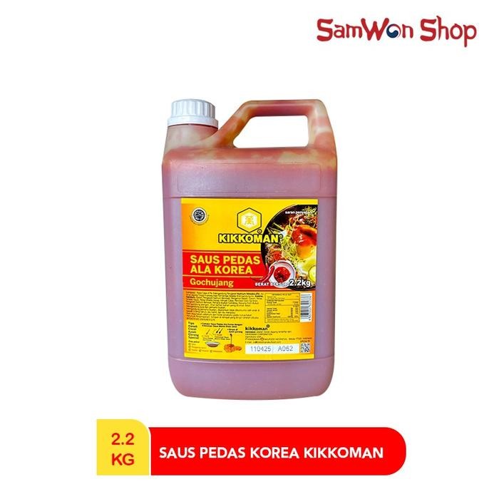 

Kikkoman Gochujang Sauce 2,2 KG HALAL Saus Sambal Pedas Korea 2 L ORIGINAL SEGEL