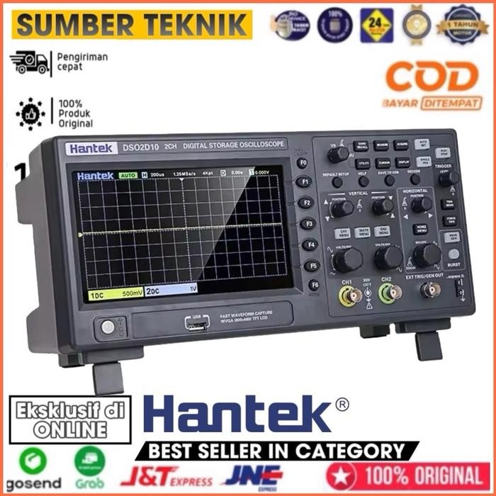 Oscilloscope HANTEK DSO2D10 2 Channel Osiloskop Digital ORIGINAL