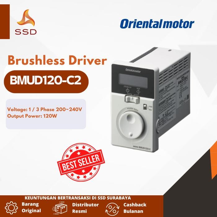 Oriental Motor Driver BMU Series Brushless DC Motor BMUD120-C2
