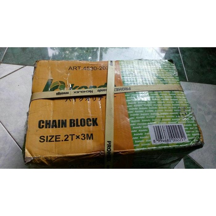 Chain Block Katrol Takel Kerekan Kondo 2 Ton