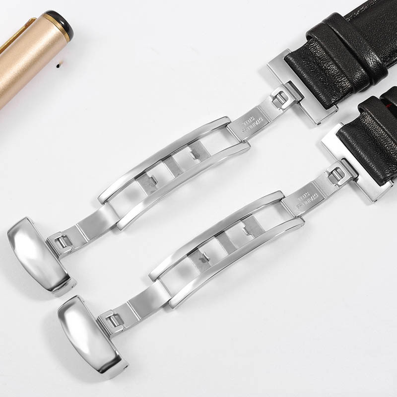 IMPORT GENUINE LEATHER BRACELET FOR TISSOT 1853 SPORTS WATCHBAND RACING PRS516 T91 1853 TOP LAYER