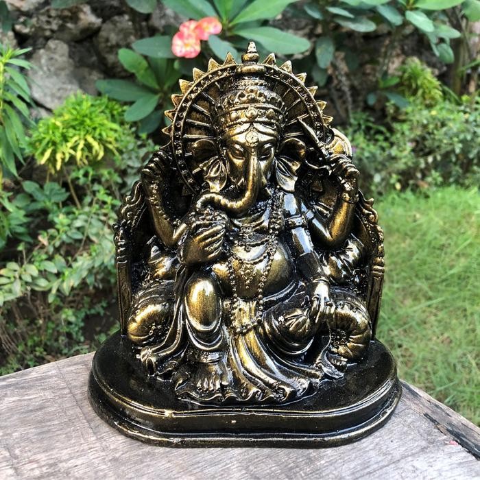 PATUNG GANESHA 15 CM/PATUNG GANESA/PATUNG DEWA GANESHA/PATUNG DEWA DEWI/PATUNG GANESHA RESIN *