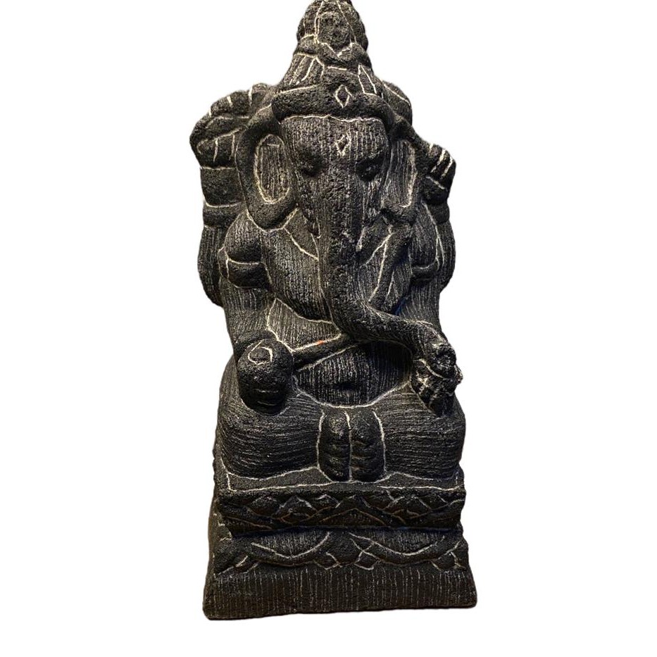 patung ganesha patung batu rium *