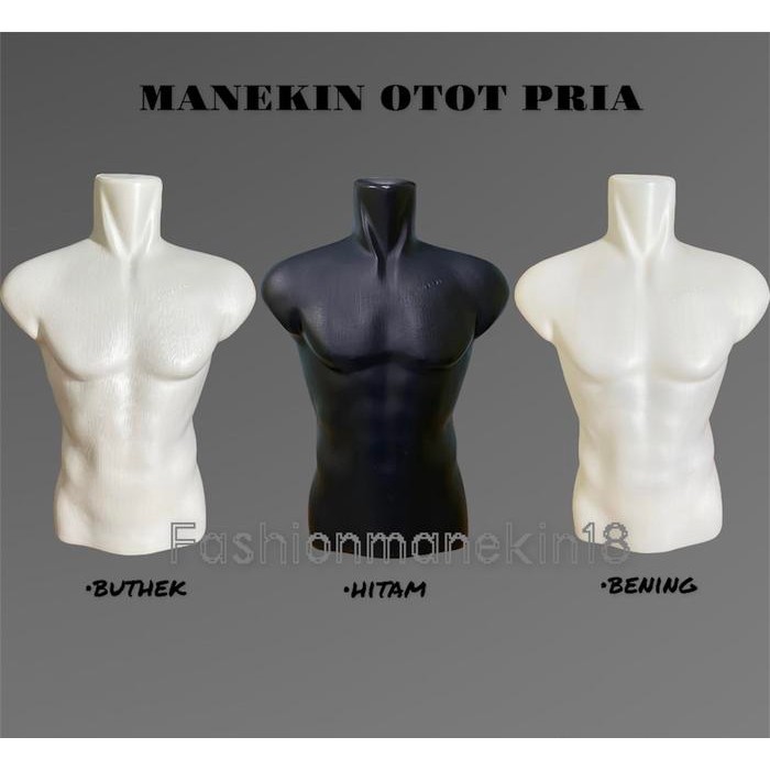 MANEKIN PRIA SETENGAH BADAN/ PATUNG BAJU COWOK ATASAN KAOS KEMEJA PRIA *