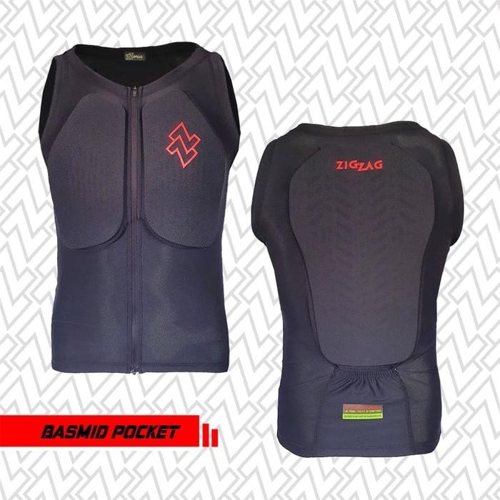 ASLI BODY PROTECTOR ZIGZAG MTB INNER BODY ARMOUR READY STOCK