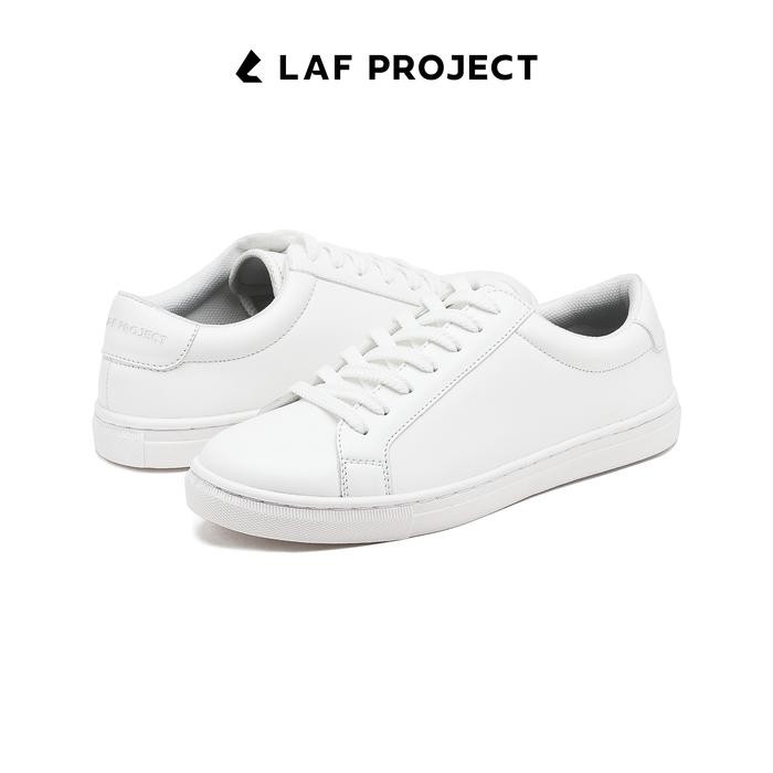 LAF Project - Sepatu Sneakers Shoes Casual Kasual Pria - Royale - Full White Putih