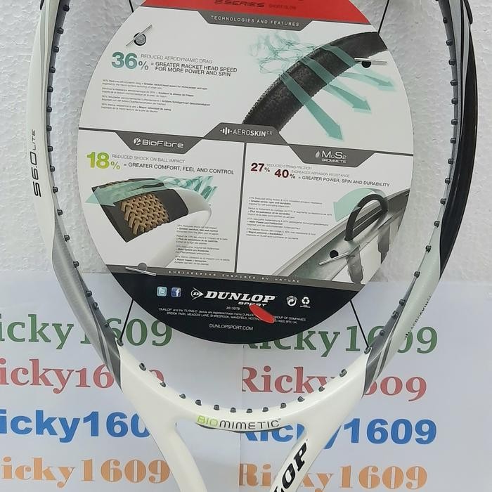 Raket Tenis Dunlop Biomimetic S 6.0 Lite - Aeroskin Cx - Original Terlaris