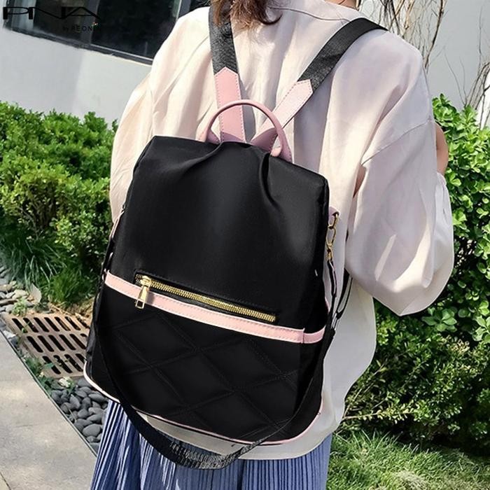 Elizabeth'S Bags - Carla Water Resistant Ransel Korea Tas Wanita Punggung Kantor Kerja Sekolah