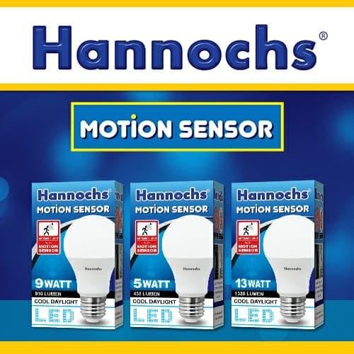 Lampu SENSOR GERAK Lampu LED Sensor HANNOCHS motion sensor 5W 9W 13W