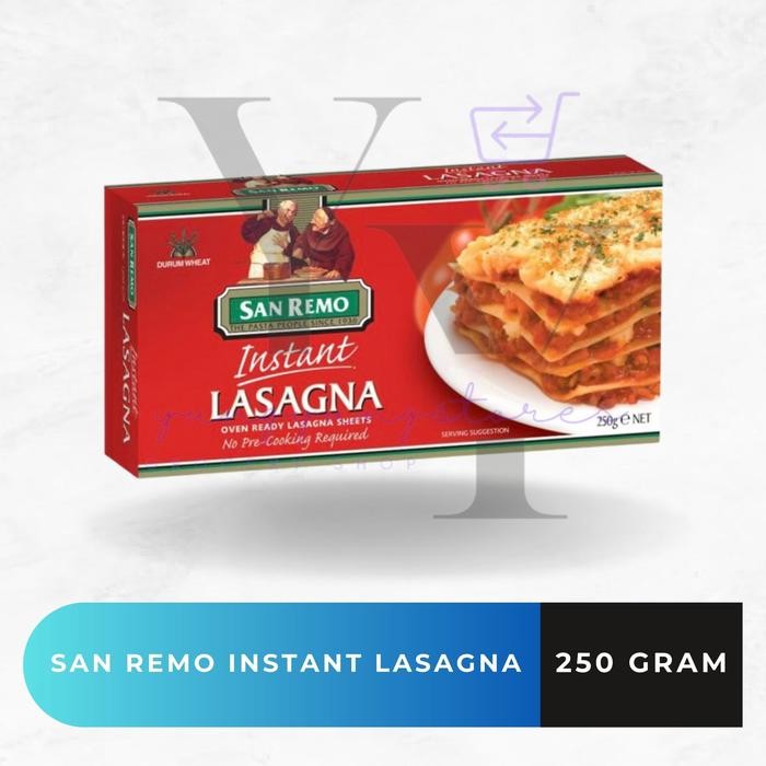 

San Remo Pasta Lasagna Instant 250 Gram
