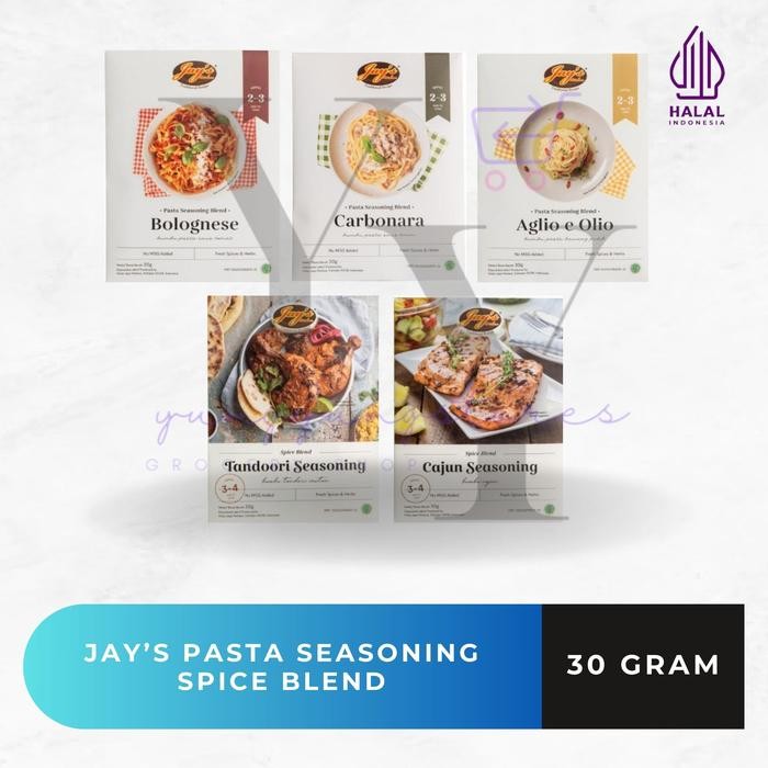 

Jay'S Pasta Bolognese / Carbonara / Aglio E Olio / Cajun / Tandoori Seasoning 30 Gram