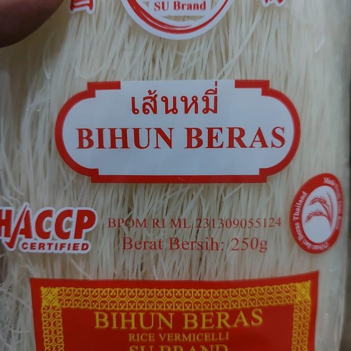 

Bihun Beras Super Thailand Su Brand 250 Gram