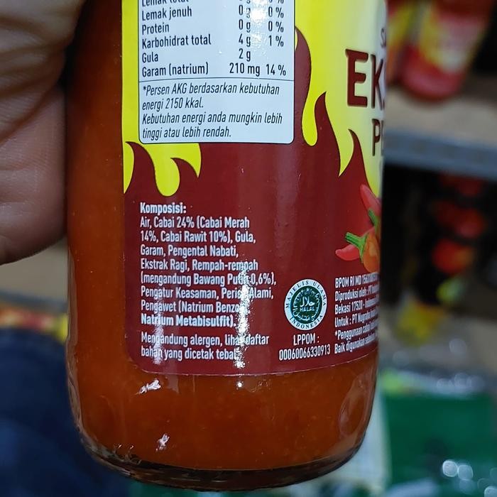 

Indofood Sambal Bangkok / Pedas / Ekstra Pedas Dahsyat / Pedas Manis 335 Ml