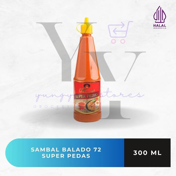 

Sambal Balado 72 Super Pedas Pontianak 300 Ml