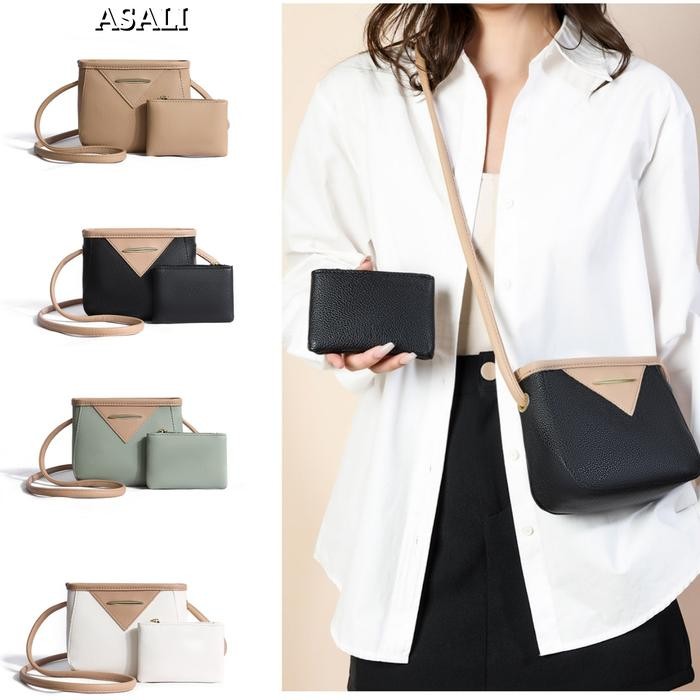 

ED650 H&T Tas Kecil Kelas Atas Fashion Wanita dan Tas Crossbody Satu Bahu Serbaguna Ember Wanita