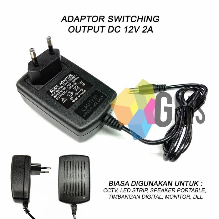 Adaptor Switching Ac/Dc Adapter Input Ac100-240V 50-60Hz Output 12V 2A