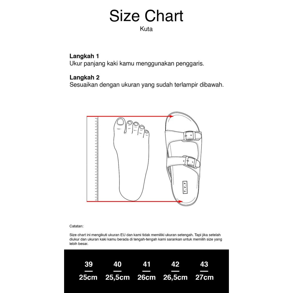 TVF Footwear - Sandal KUTA Hitam