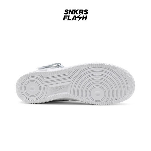 NIKE AIR FORCE 1 MID 07 TRIPLE WHITE Sepatu Sneakers Pria - CW2289111 - Size 42.5