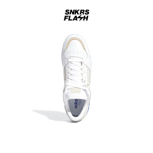 ADIDAS FORUM LUXE LOW WHITE GREY COLLEGIATE ROYAL Sepatu Sneakers Wanita - GX0516 - Size 38.7