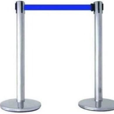 

Tiang Antrian Pembatas Besi Stainless Adjustable Pita - Biru