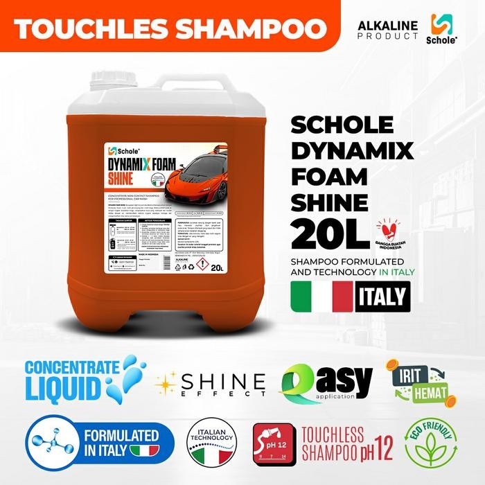 SCHOLE DYNAMIX FOAM SHINE 20 LITER - TOUCHLESS SHAMPOO