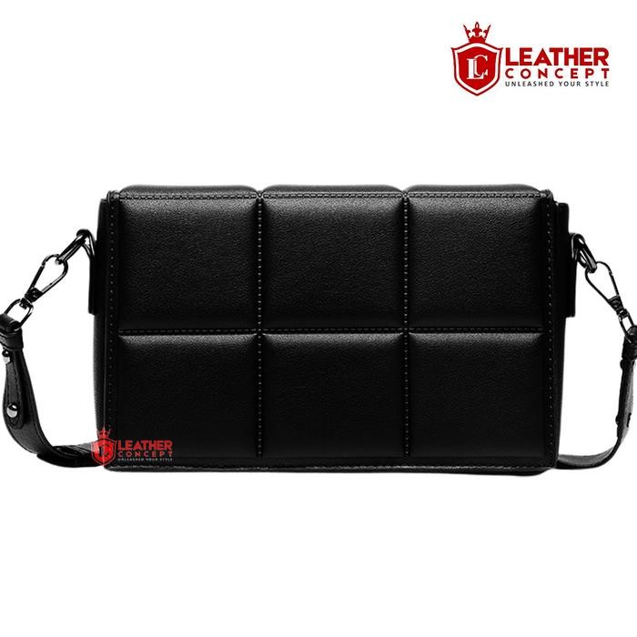 

EJ985 Leather Concept BERNARD Tas Selempang Pria Kulit Tas Pria Kecil Tas Jalan Pria Hitam PROMO