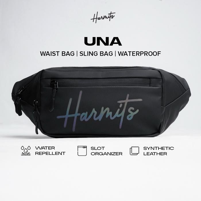 

EH195 Harmits Project - UNA Waistbag Slingbag Waterproof Glow in The Dark Tas Pinggang Selempang