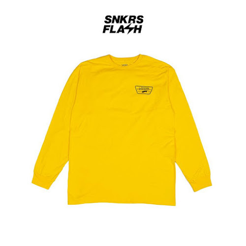 VANS FULL PATCH BACK LS LEMON CHROME Baju Lengan Panjang Unisex - VN0A2XCM85W