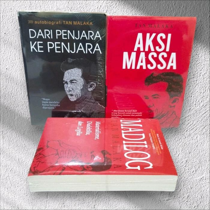

SALE !!! PAKET LENGKAP 3 BUKU MADILOG TAN MALAKA+AKSI MASSA+DARI PENJARA KE PENJARA(ISI 3 BUKU BEST