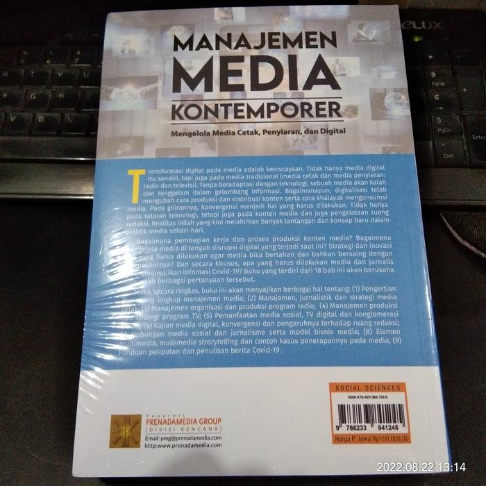 

SALE !!! BUKU MANAJEMEN MEDIA KONTEMPORER MENGELOLA MEDIA CETAK PENYIARAN DIGIT READYY