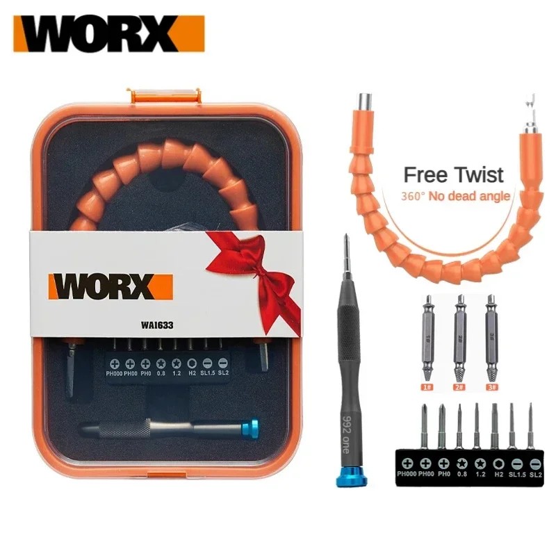 BEST Worx S2 Drill Bits Set WA1633 for Worx WX240 WX242 Electric Screwdriver Universal Soft Shaft Ma