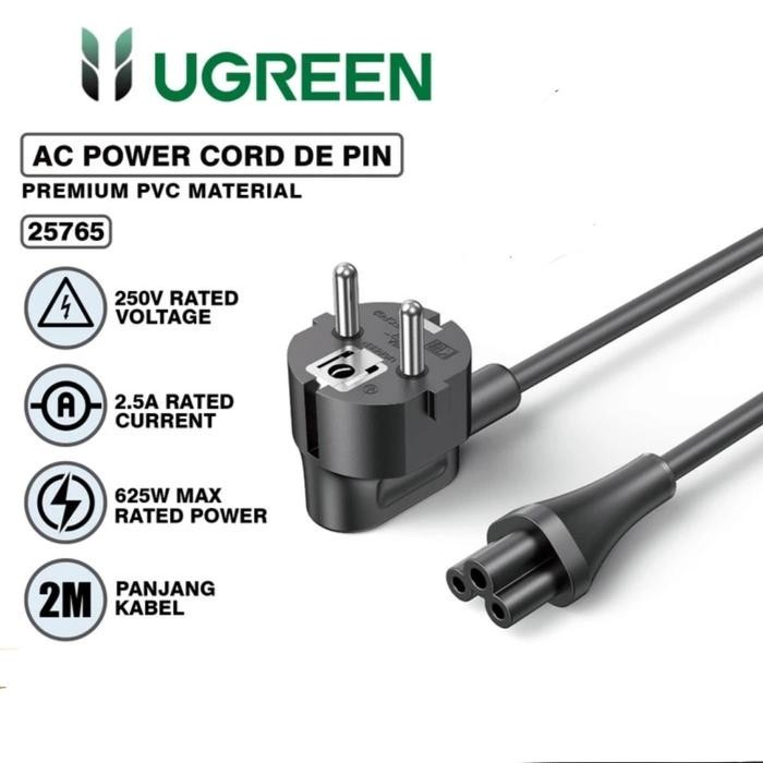 Kabel Power Ugreen 25765 15364 50607 Kabel Power Cpu Monitor Printer