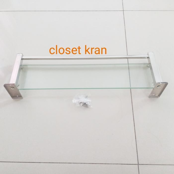 Ambalan Rak Kaca. Rak Kaca Wastafel