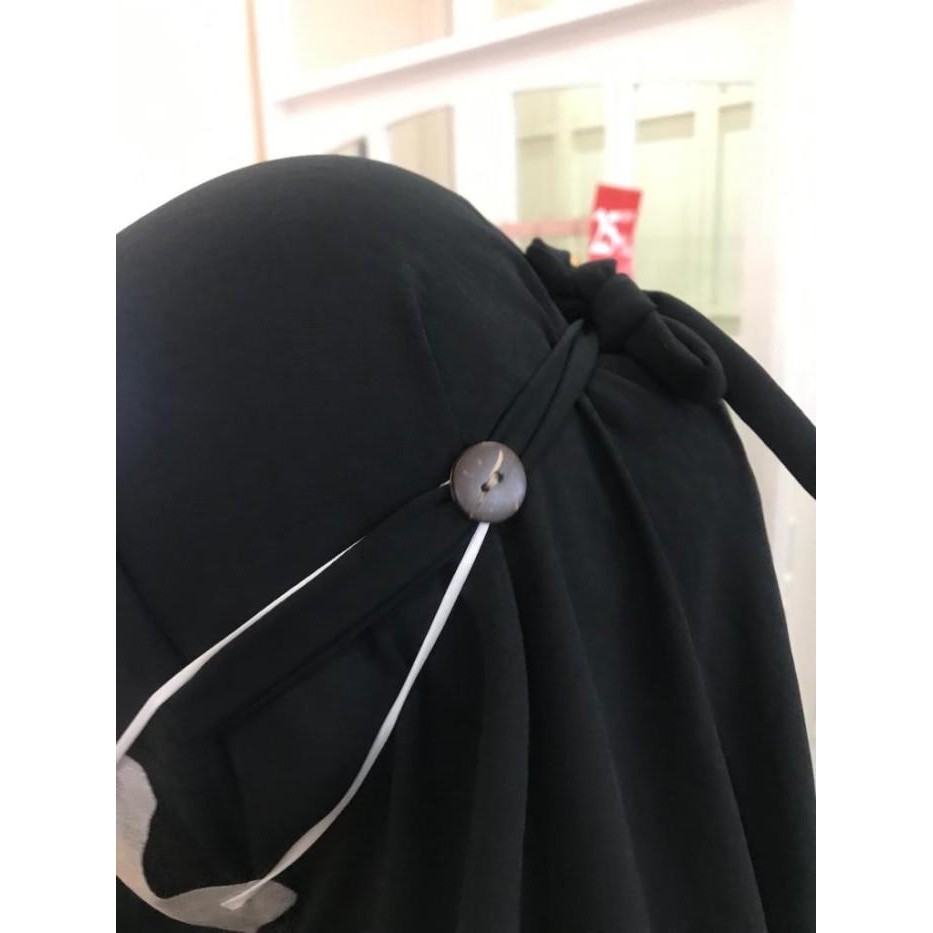 (Allthebest) "NEW ARRIVAL" NIES OUTFIT - SYAHIRA BUTTON MASK Khimar dengan Kancing