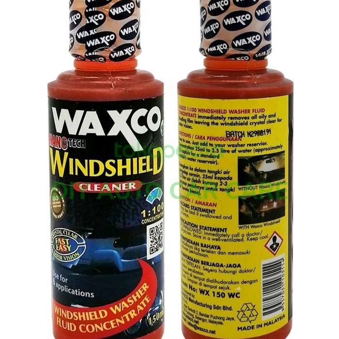 Sabun Kaca Depan Mobil WAXCO WINDSHIELD CLEANER (RED) 150ml
