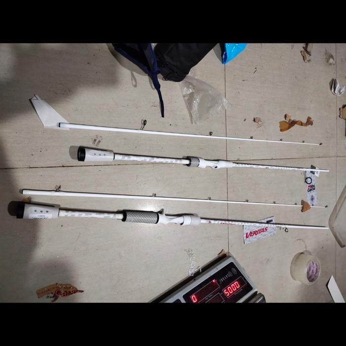 joran abu garcia veritas 602 spinning plx putih susu 2022 17 atau 20lb
