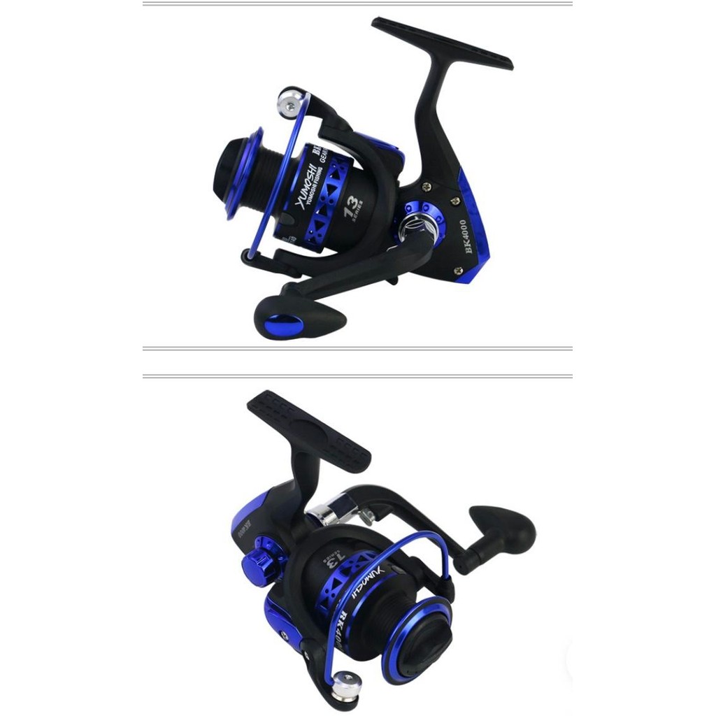 REEL PANCING YUMOSHI BK1000-7000 SPOOL METAL BIRU 12BB+1