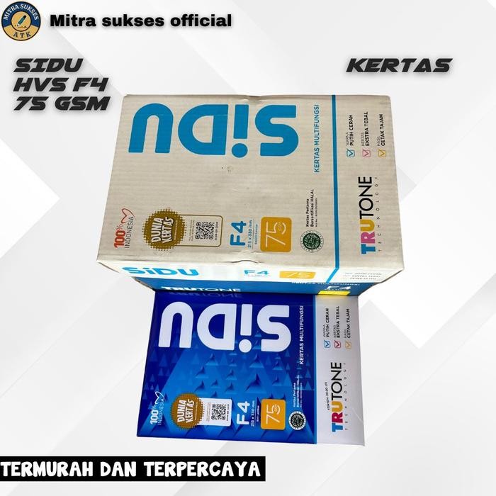

KERTAS HVS F4 SINAR DUNIA / SIDU 75 GR [1 KARTON ISI 5RIM]
