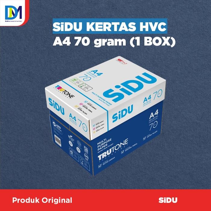 

Kertas HVS Sinar Dunia SiDu A4 70 gr gsm 1 dus 5 Rim