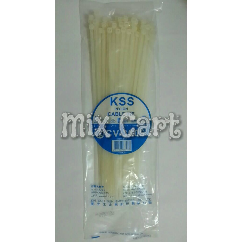 

Kabel Tis (Cable Tie / Ties) Kss Cv-300S 30Cm - Putih (White)