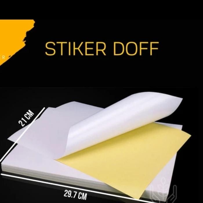 

Kertas sticker 4 mata ukuran A4 doft/rim