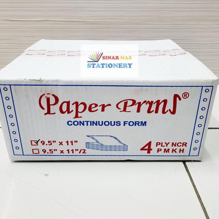 

kertas continous form / Kertas Komputer Paper Prins 9 1/2 11" 4 Play