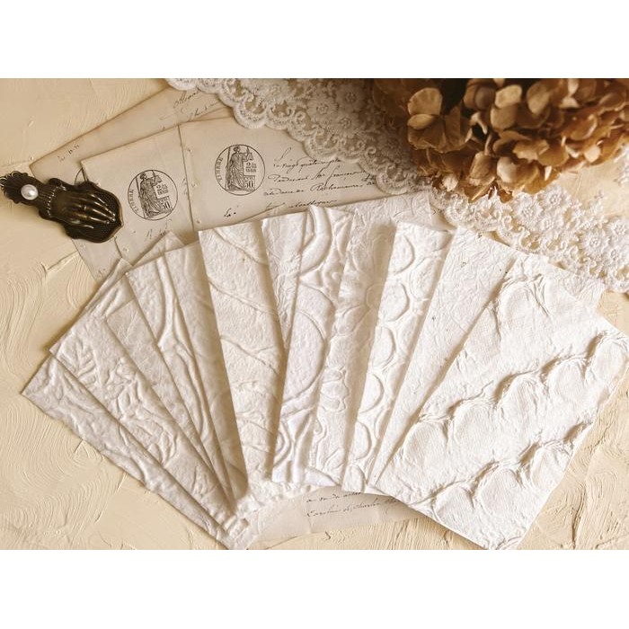 

Embossed Cotton Paper Pack 12 pcs A5/A6