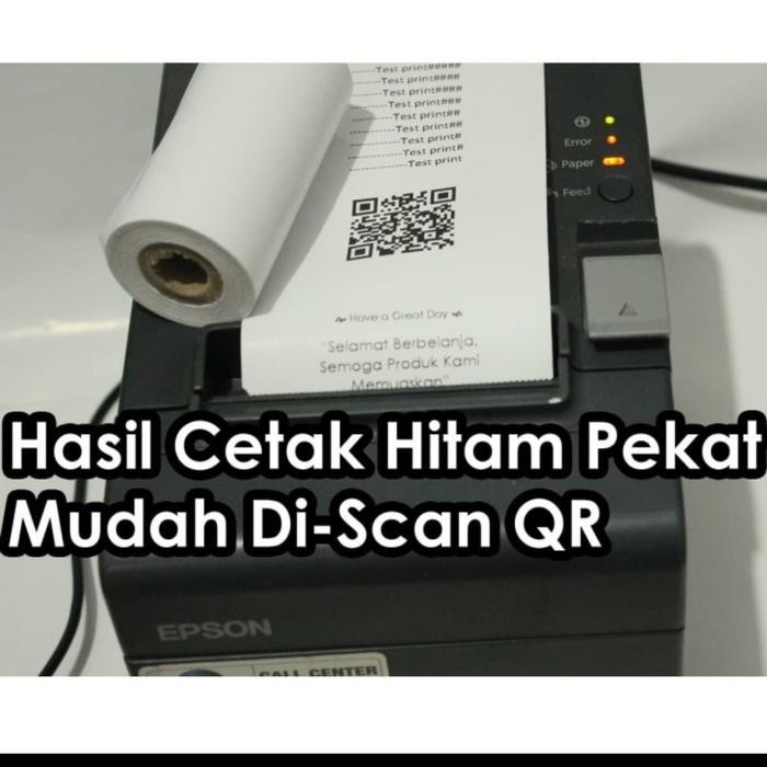 

kertas struk Thermal Roll paper 80x40 paketan 1 dus isi 100 roll