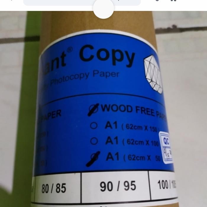 

Diamant Kertas HVS Roll Ukuran A1 62cm x 50m - Putih